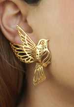Load image into Gallery viewer, queen of the sky earrings below 50 copper Bombay Sunset
