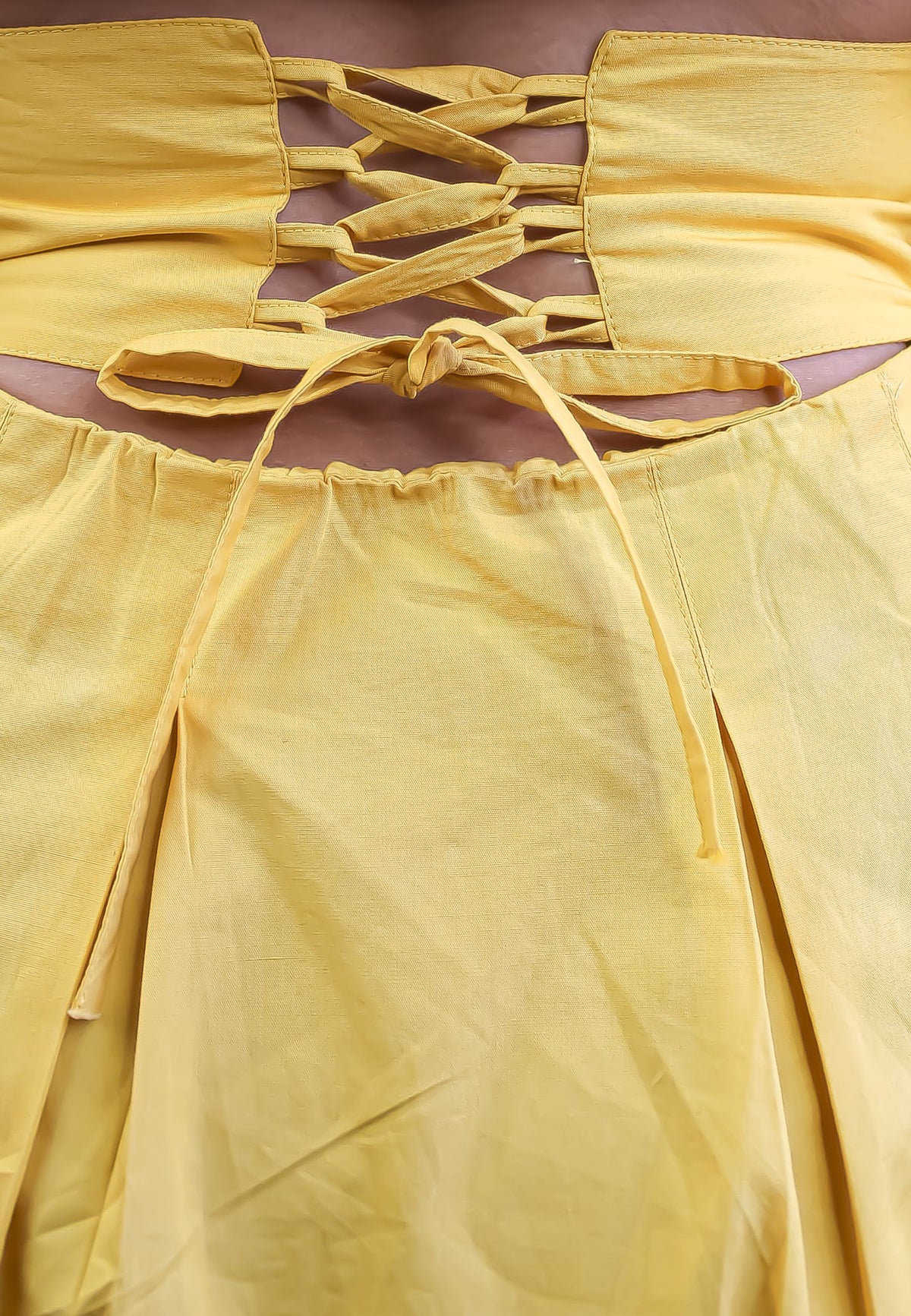 yellow popplin dress d7 Bombay Sunset
