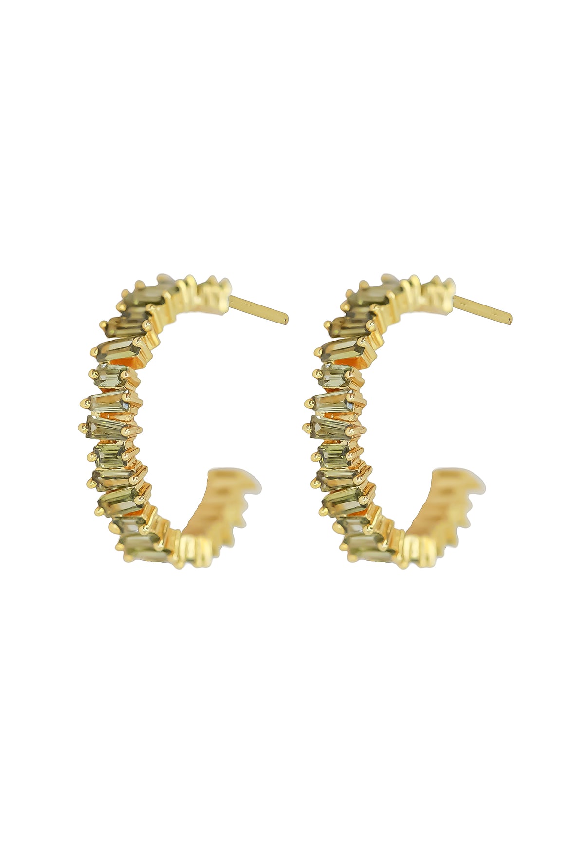 Lecce hoop earrings bombay sunset