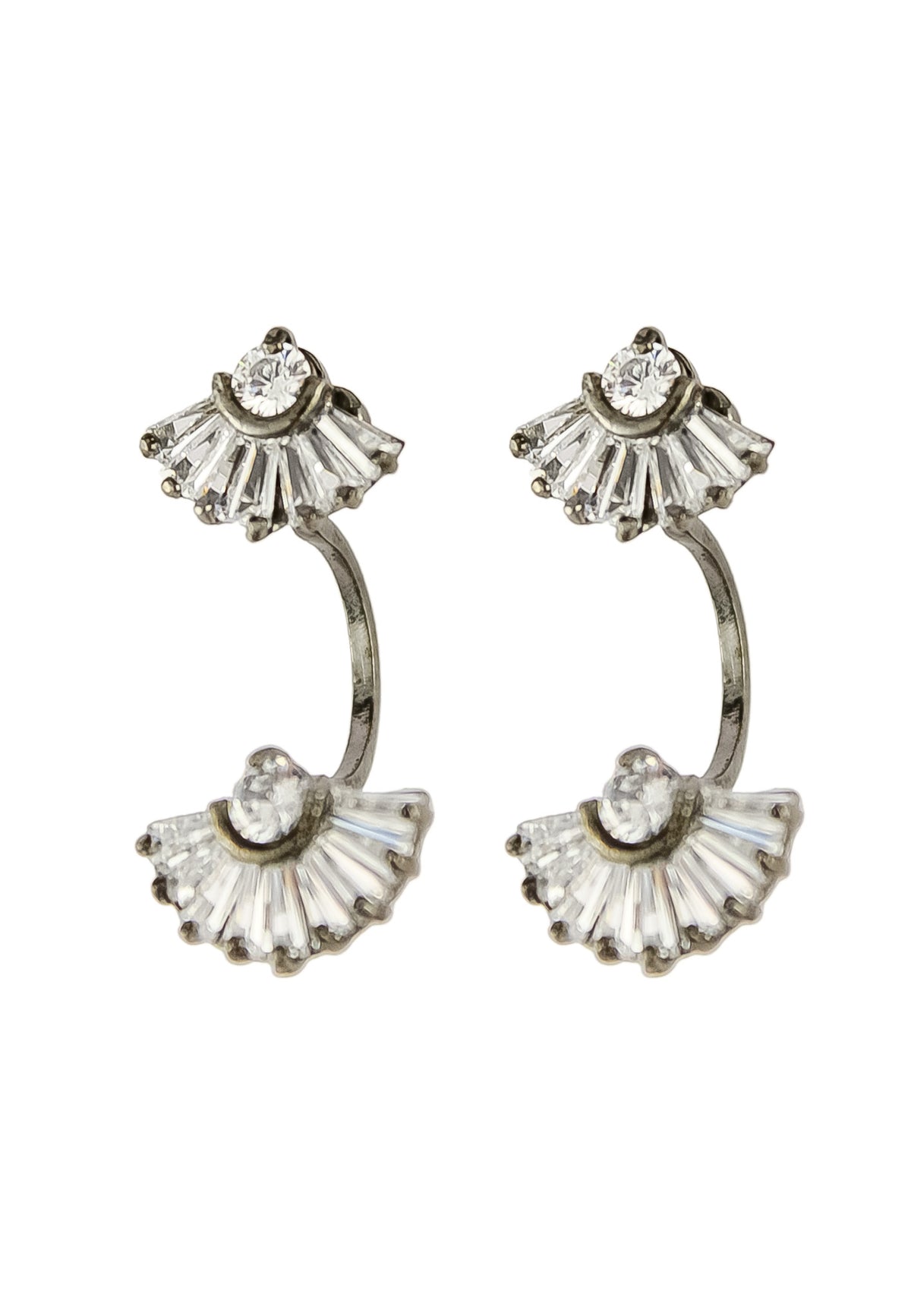 Double shine earrings bombay sunset