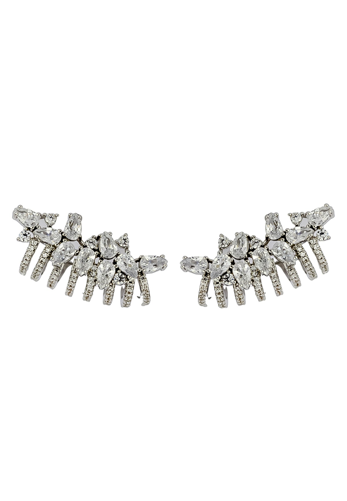 London climber earrings with stones bombay sunset