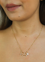 Load image into Gallery viewer, constellation gemini zodiac necklace Bombay Sunset
