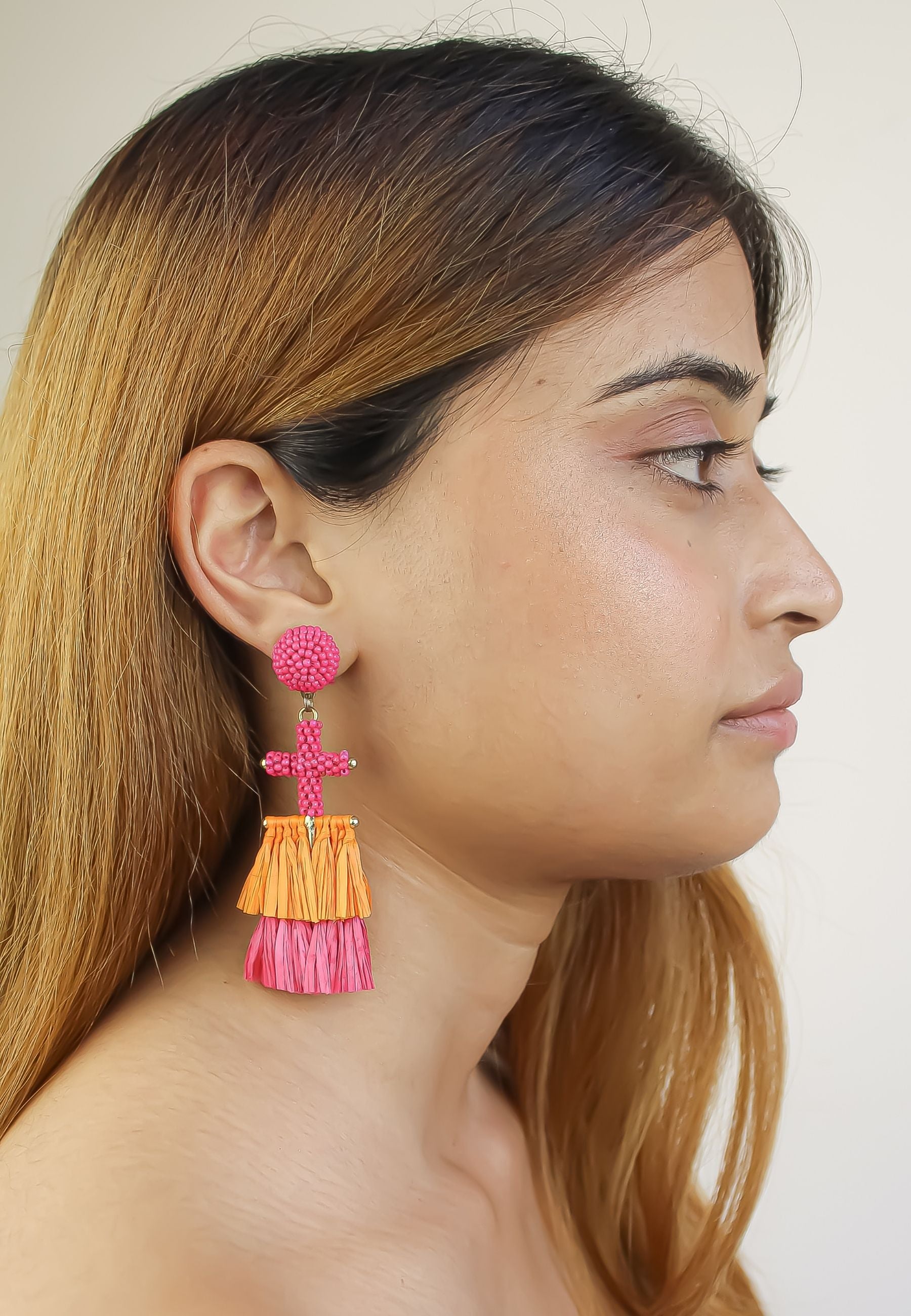 arusha earrings pupp Bombay Sunset