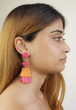 Load image into Gallery viewer, arusha earrings pupp Bombay Sunset
