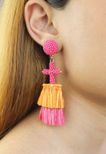 Load image into Gallery viewer, arusha earrings pupp Bombay Sunset

