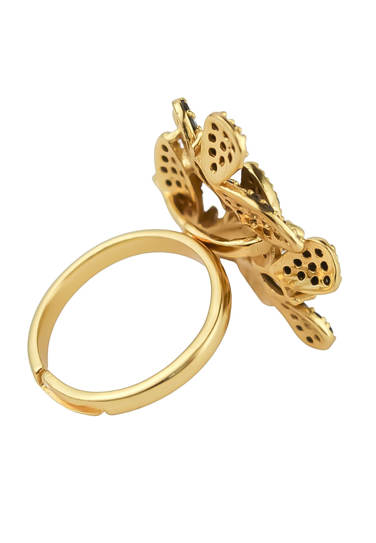 African butterfly ring bombay sunset