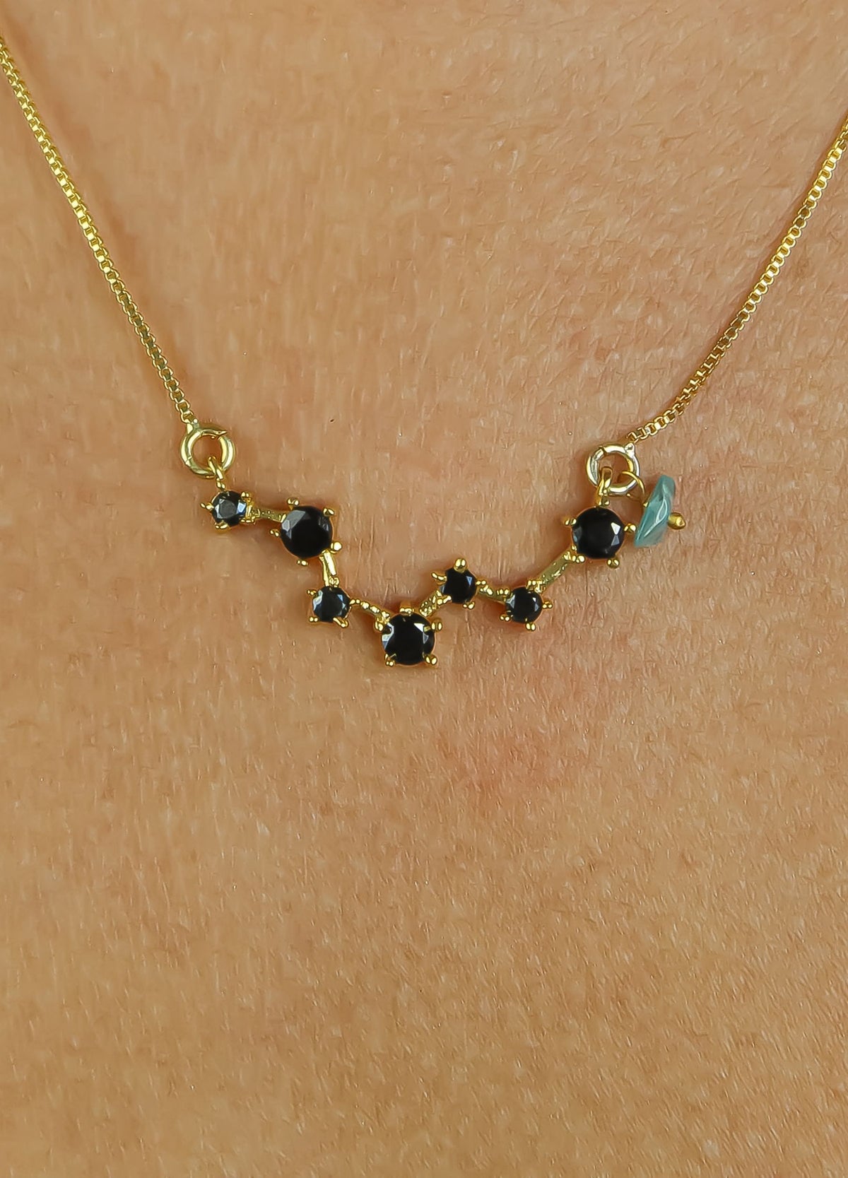 Constellation scorpius zodiac necklace bombay sunset