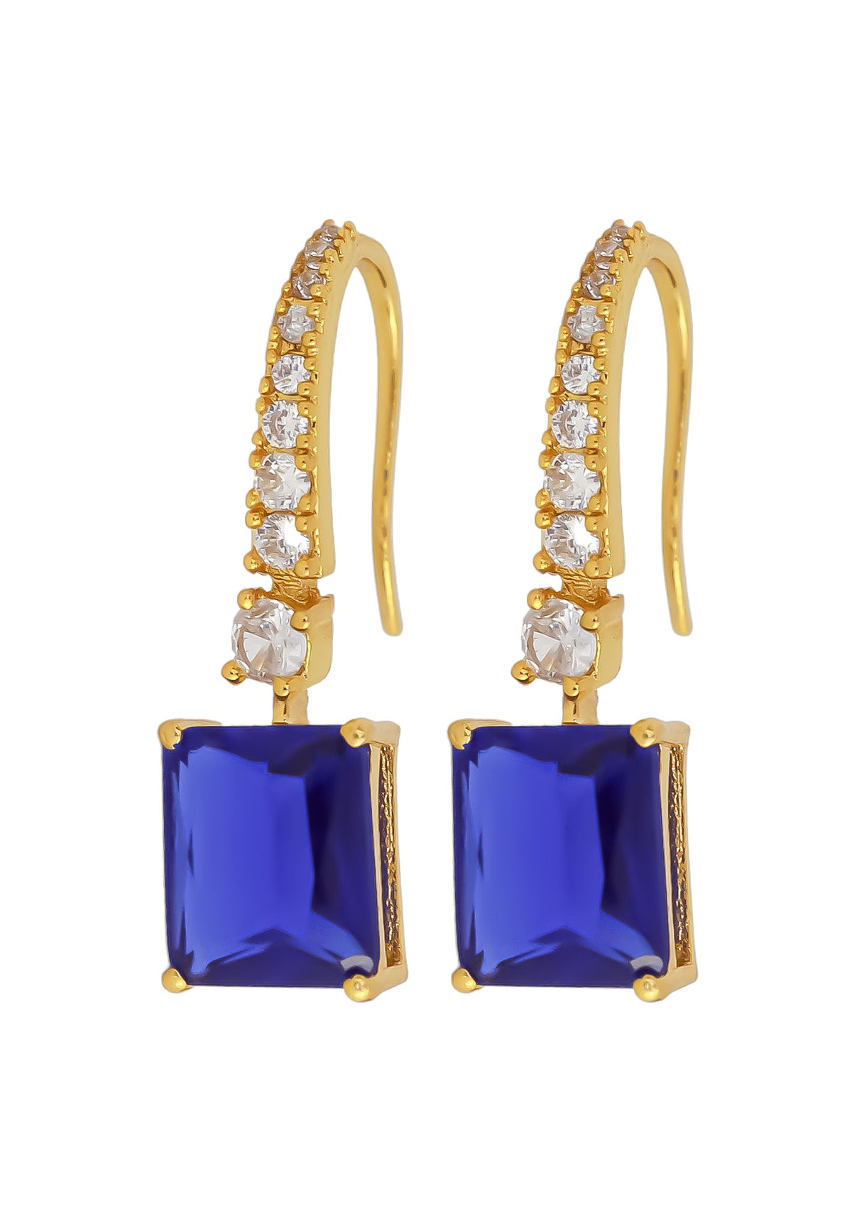 Golden benares earrings bombay sunset