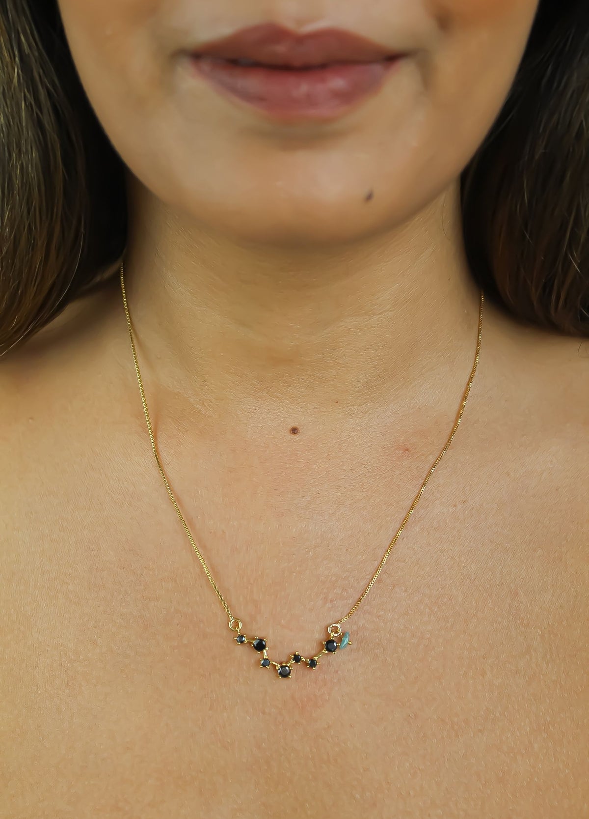 Constellation scorpius zodiac necklace bombay sunset