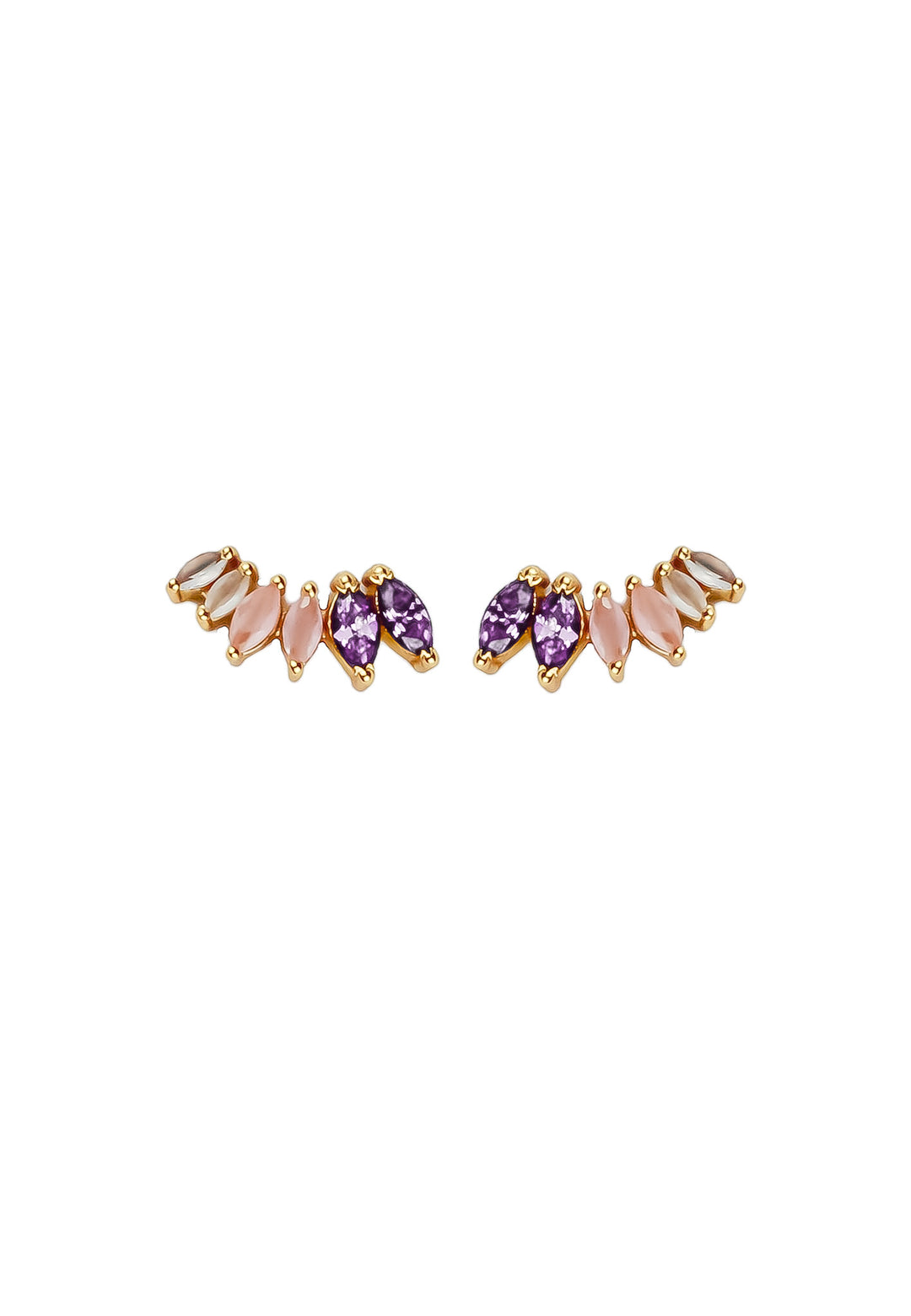 stepping stone earrings Bombay Sunset
