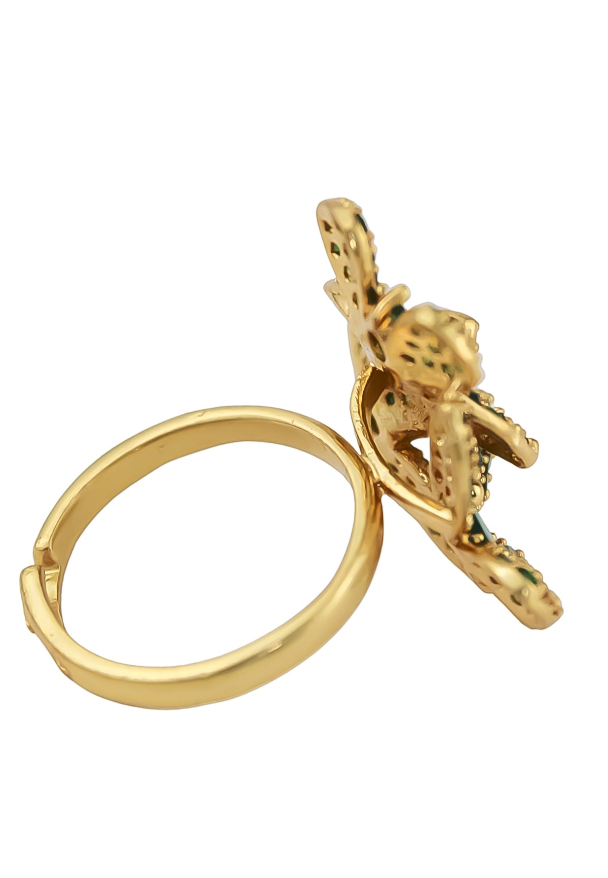 African butterfly ring bombay sunset