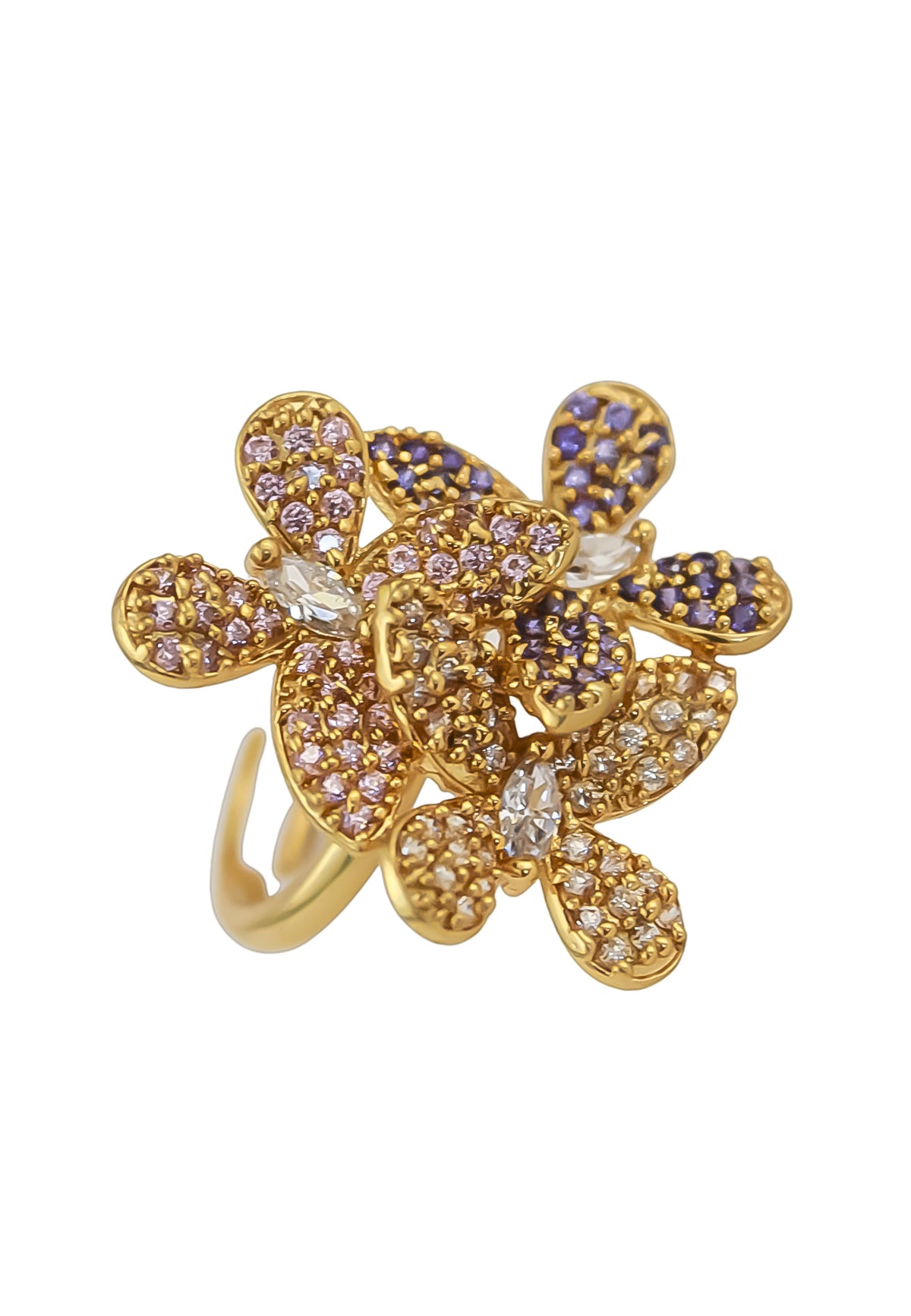 African butterfly ring bombay sunset