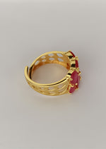 Load image into Gallery viewer, stepping stone ring Bombay Sunset
