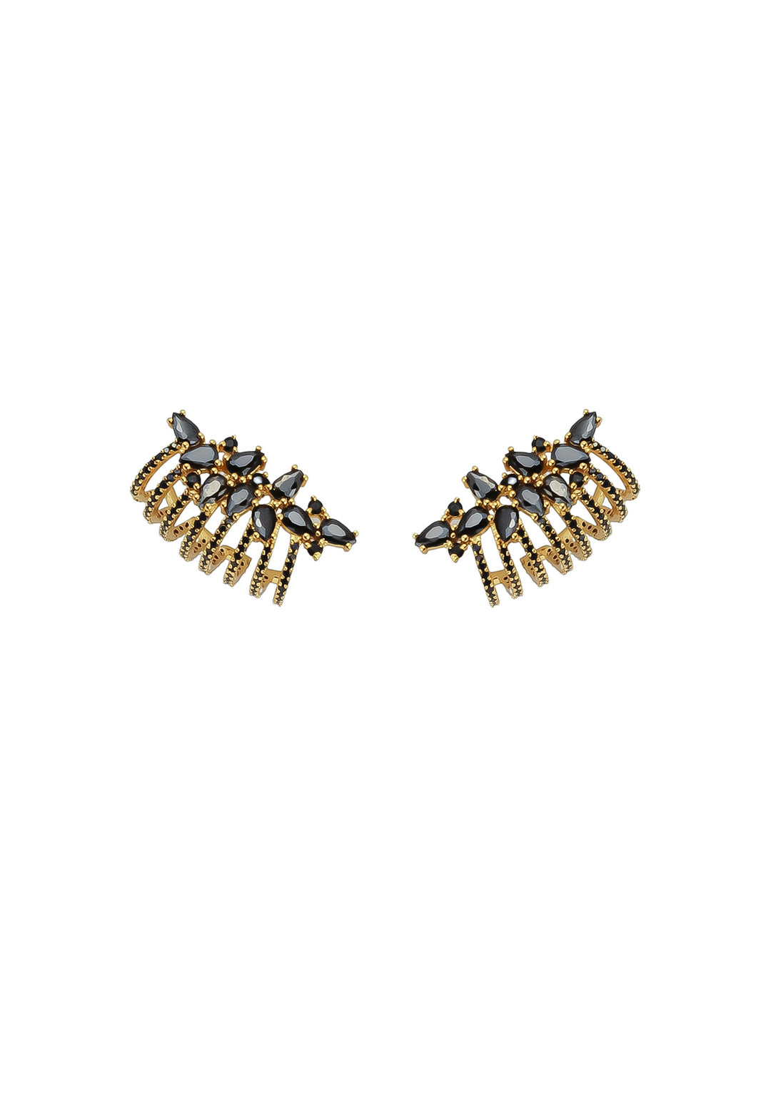 london climber earrings with stones Bombay Sunset