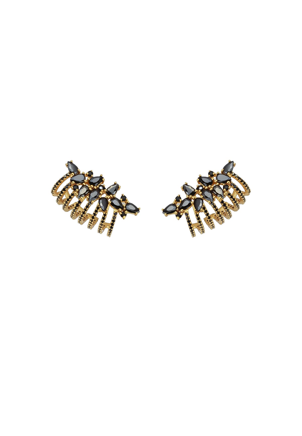 London climber earrings with stones bombay sunset