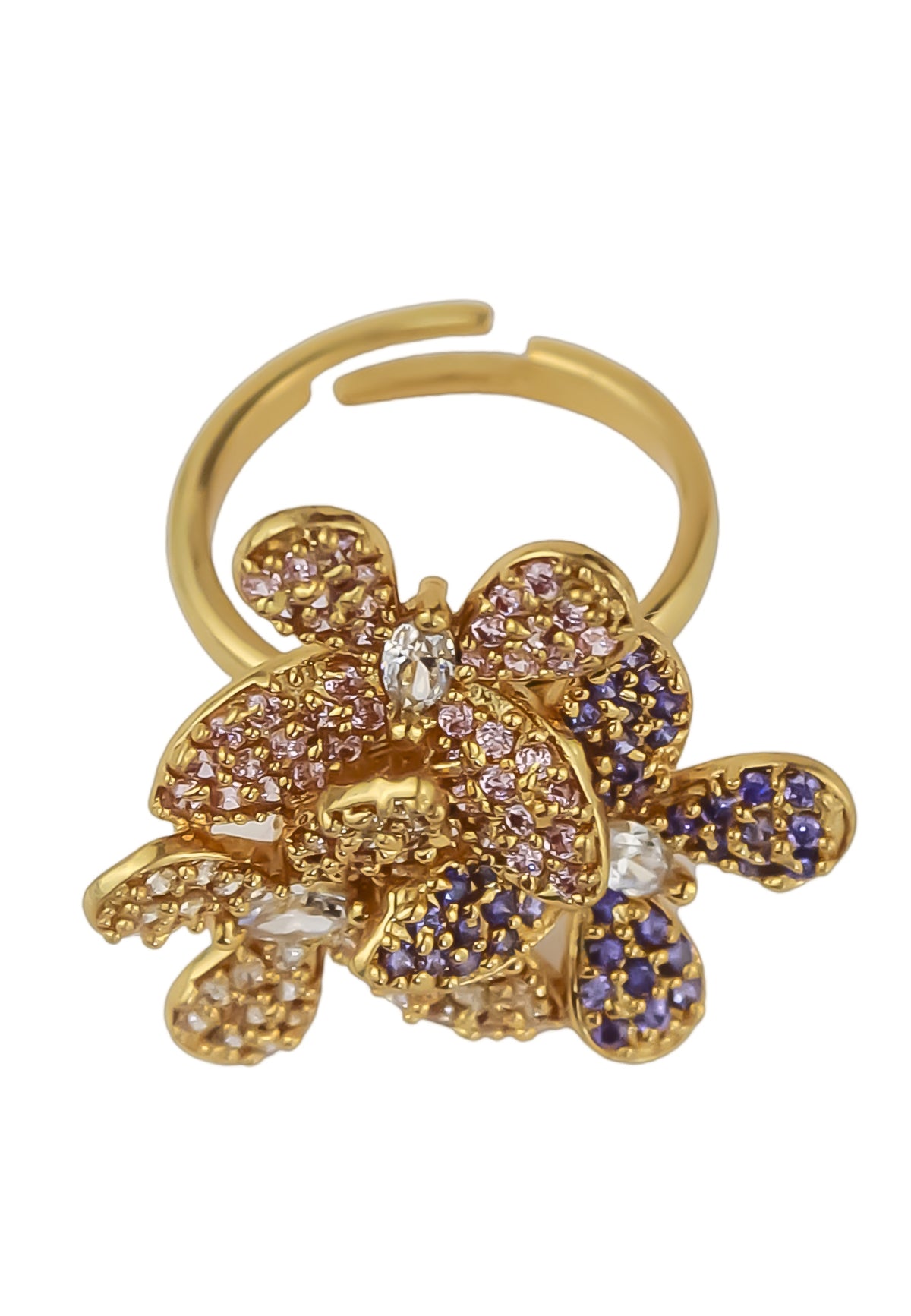 African butterfly ring bombay sunset