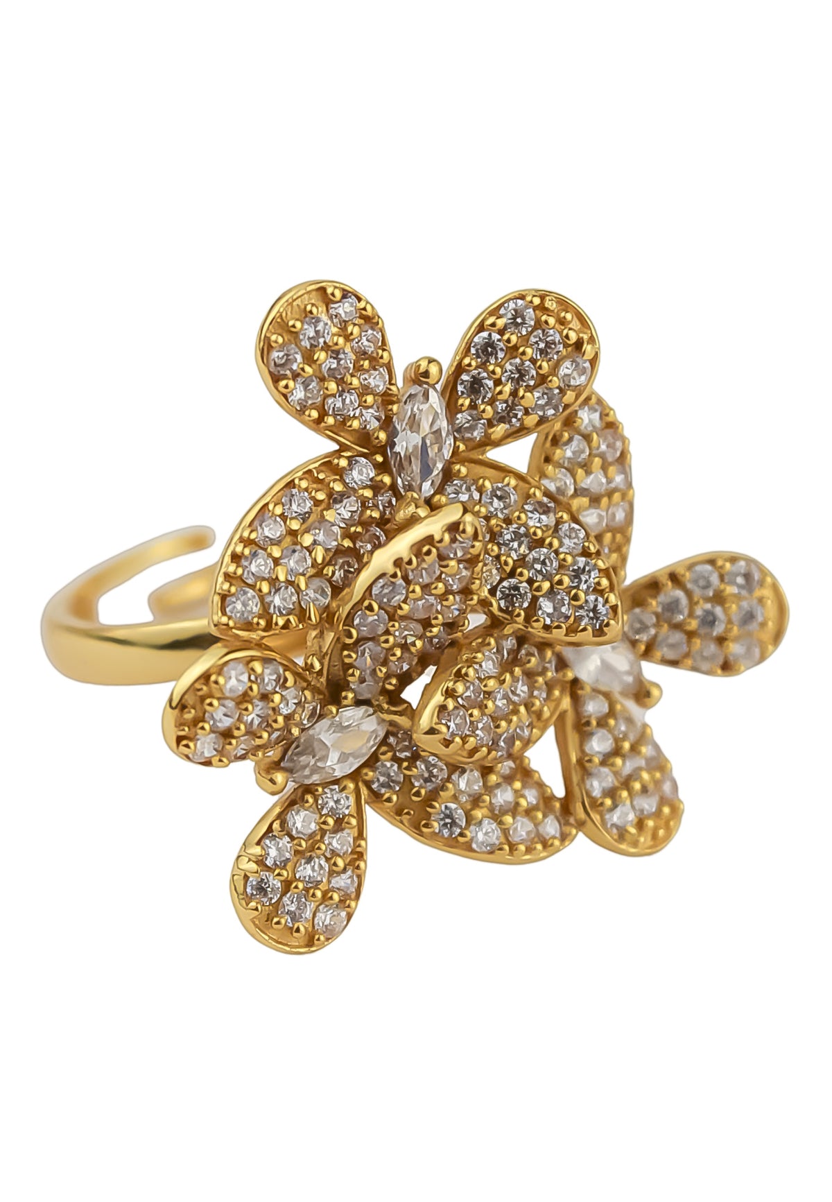 African butterfly ring bombay sunset