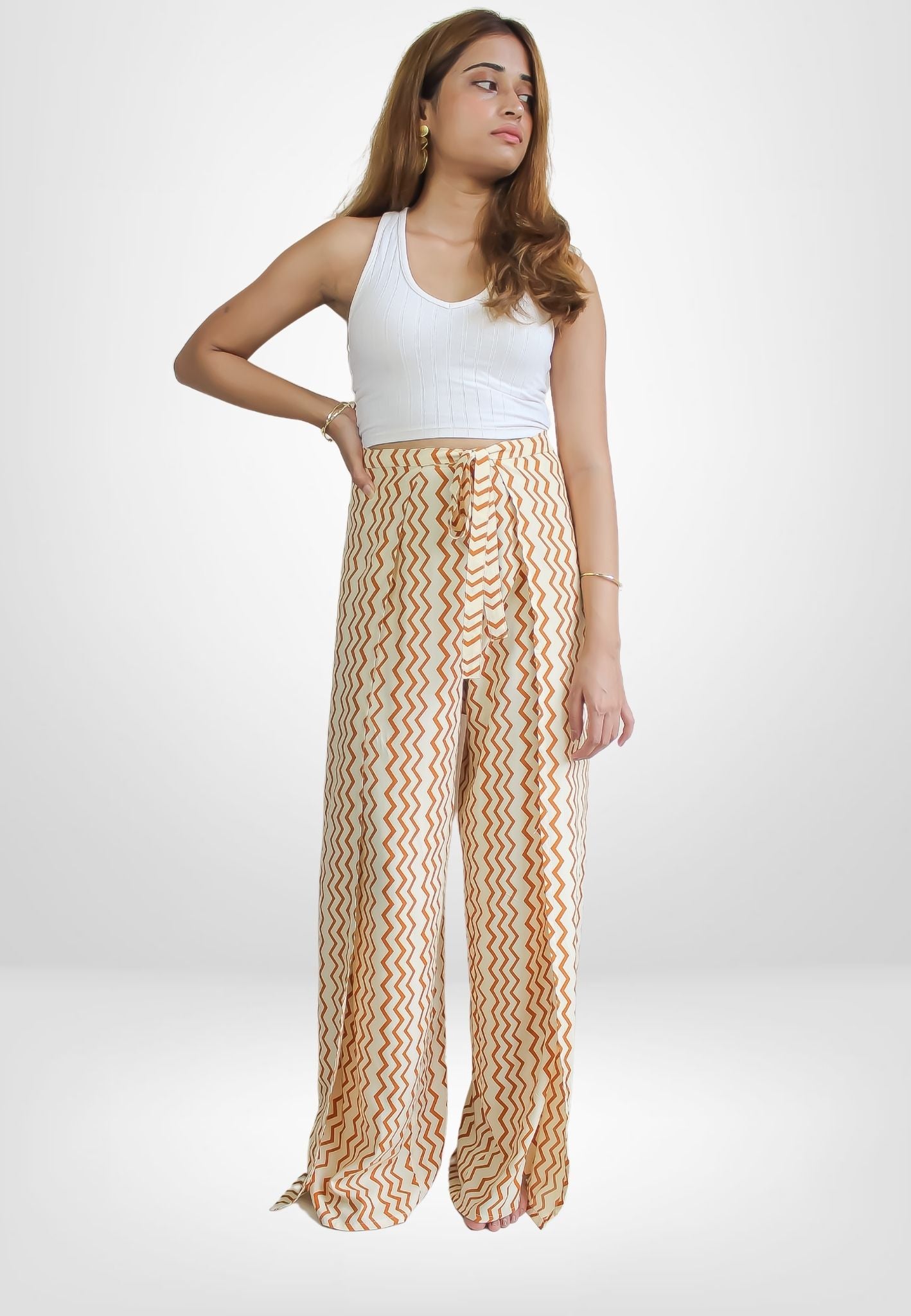 farfa wave pant Bombay Sunset