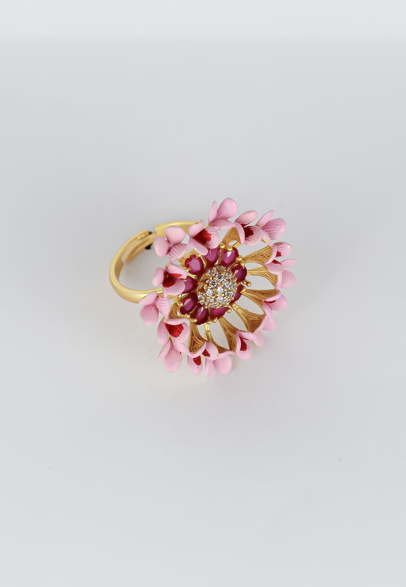 vivid daisy ring Bombay Sunset