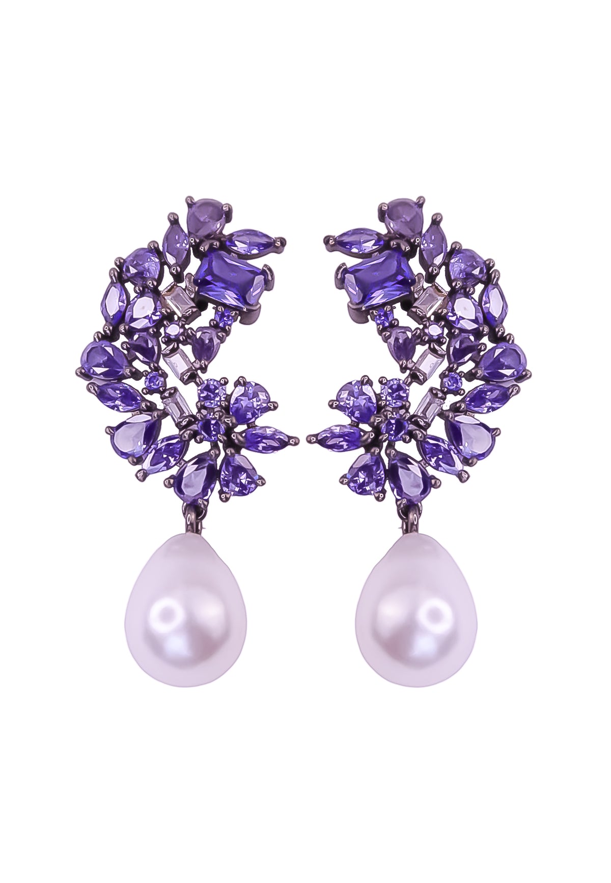 Frosty pearl earrings below 50 big bridal bride bridesmaid bombay sunset