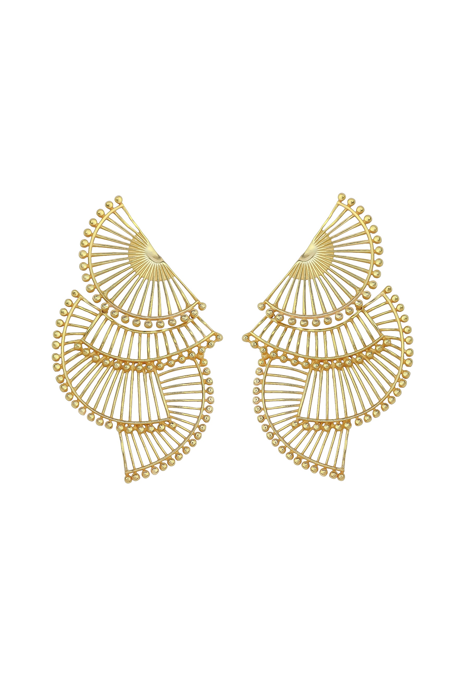 demi roue earrings Bombay Sunset