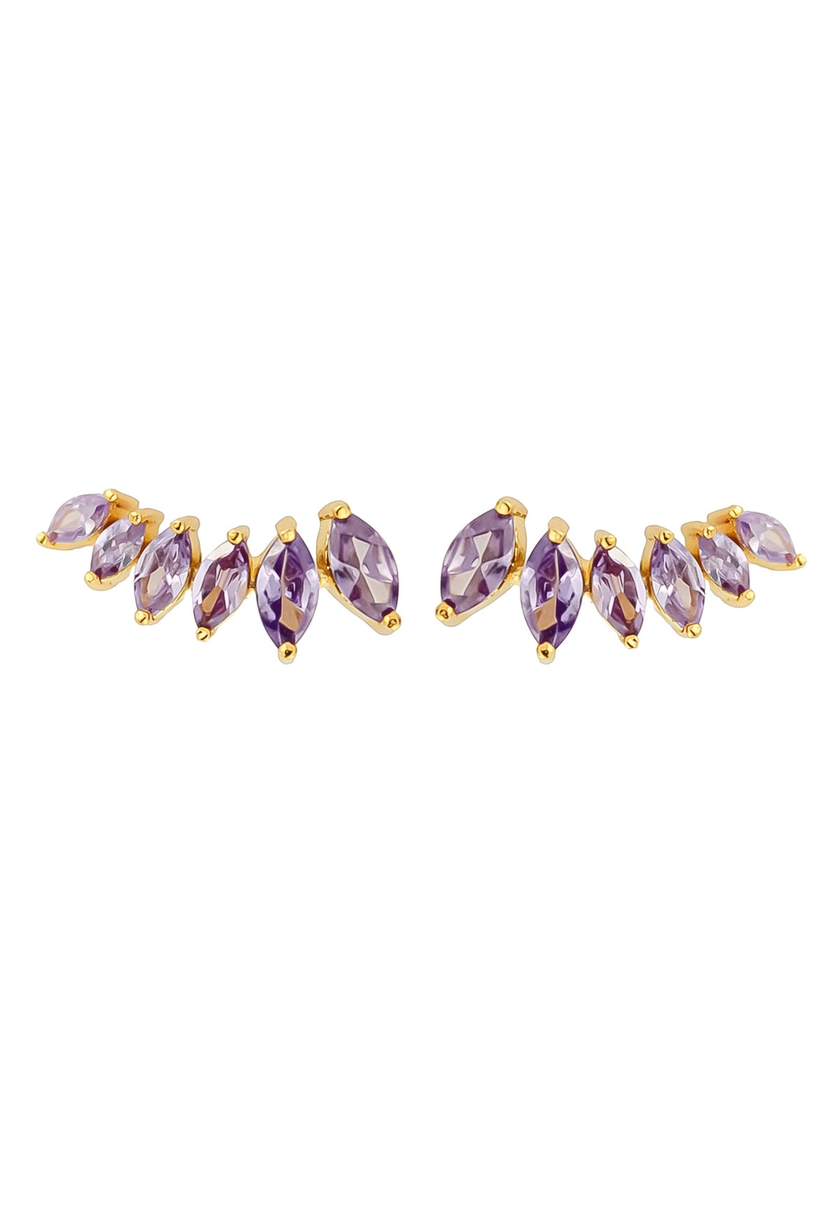 Stepping stone earrings bombay sunset