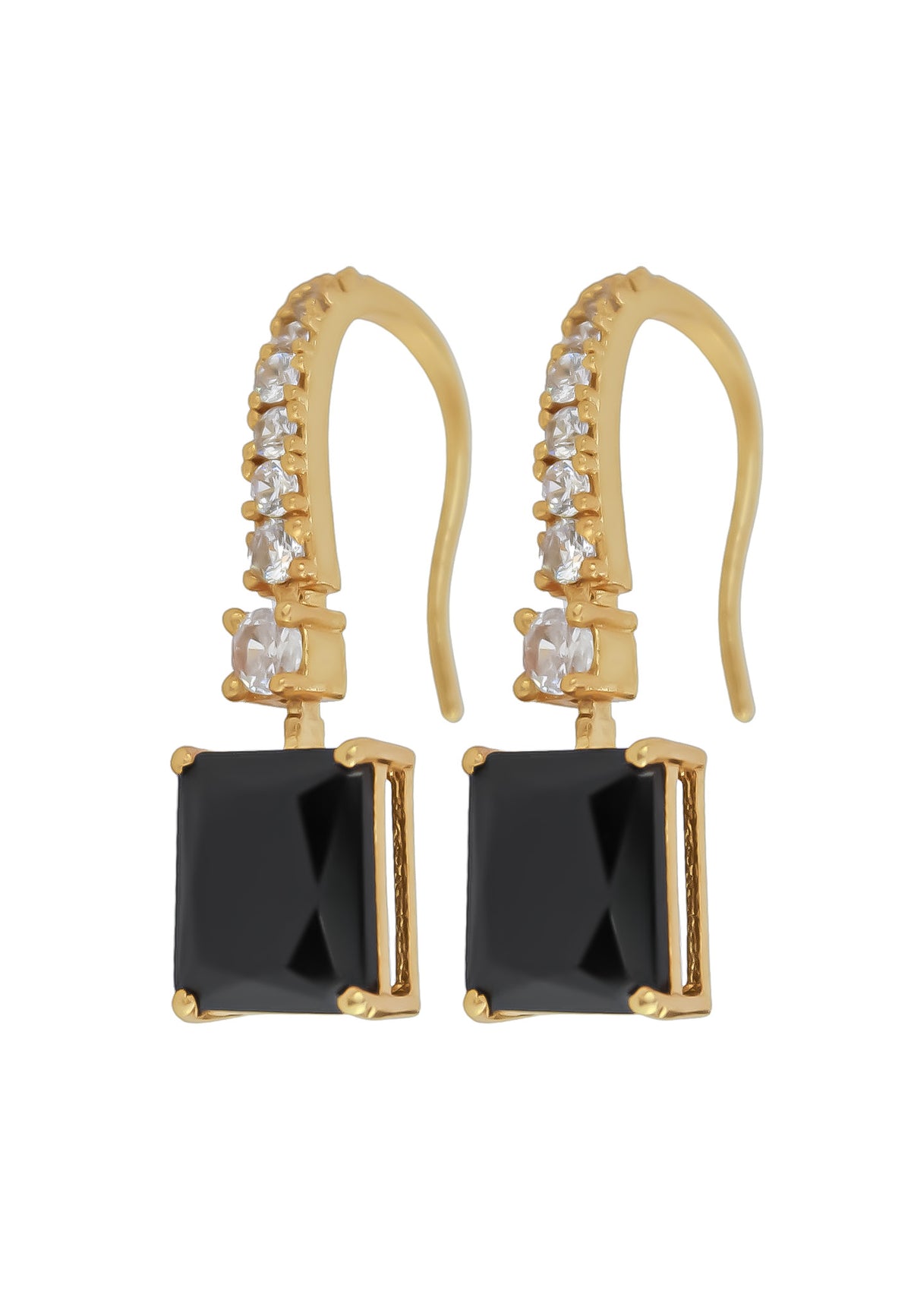 Golden benares earrings bombay sunset