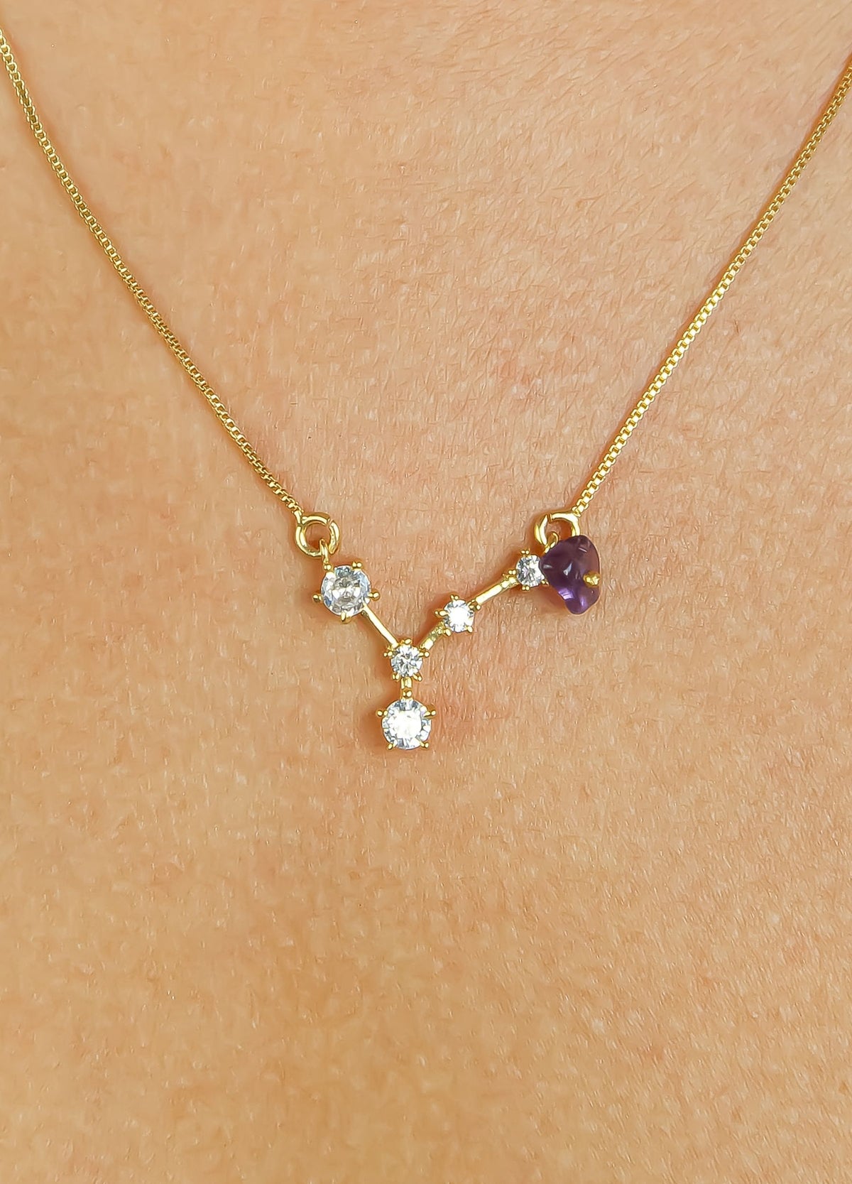 Star pisces zodiac necklace bombay sunset