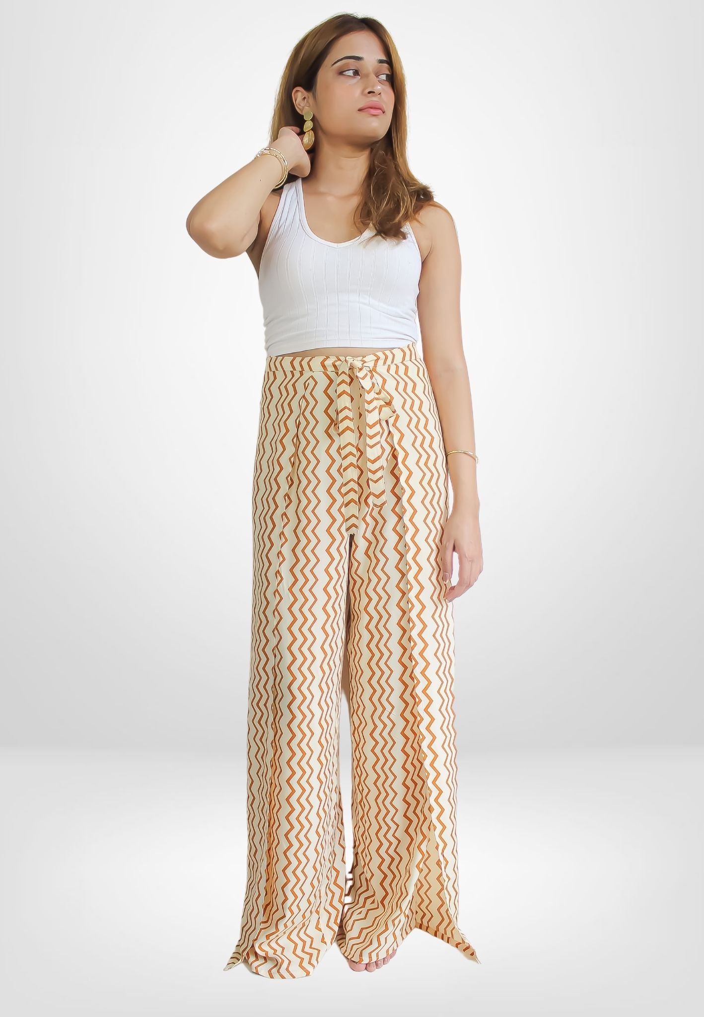 farfa wave pant Bombay Sunset