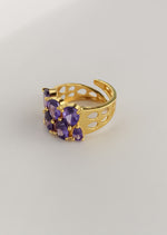 Load image into Gallery viewer, stepping stone ring Bombay Sunset
