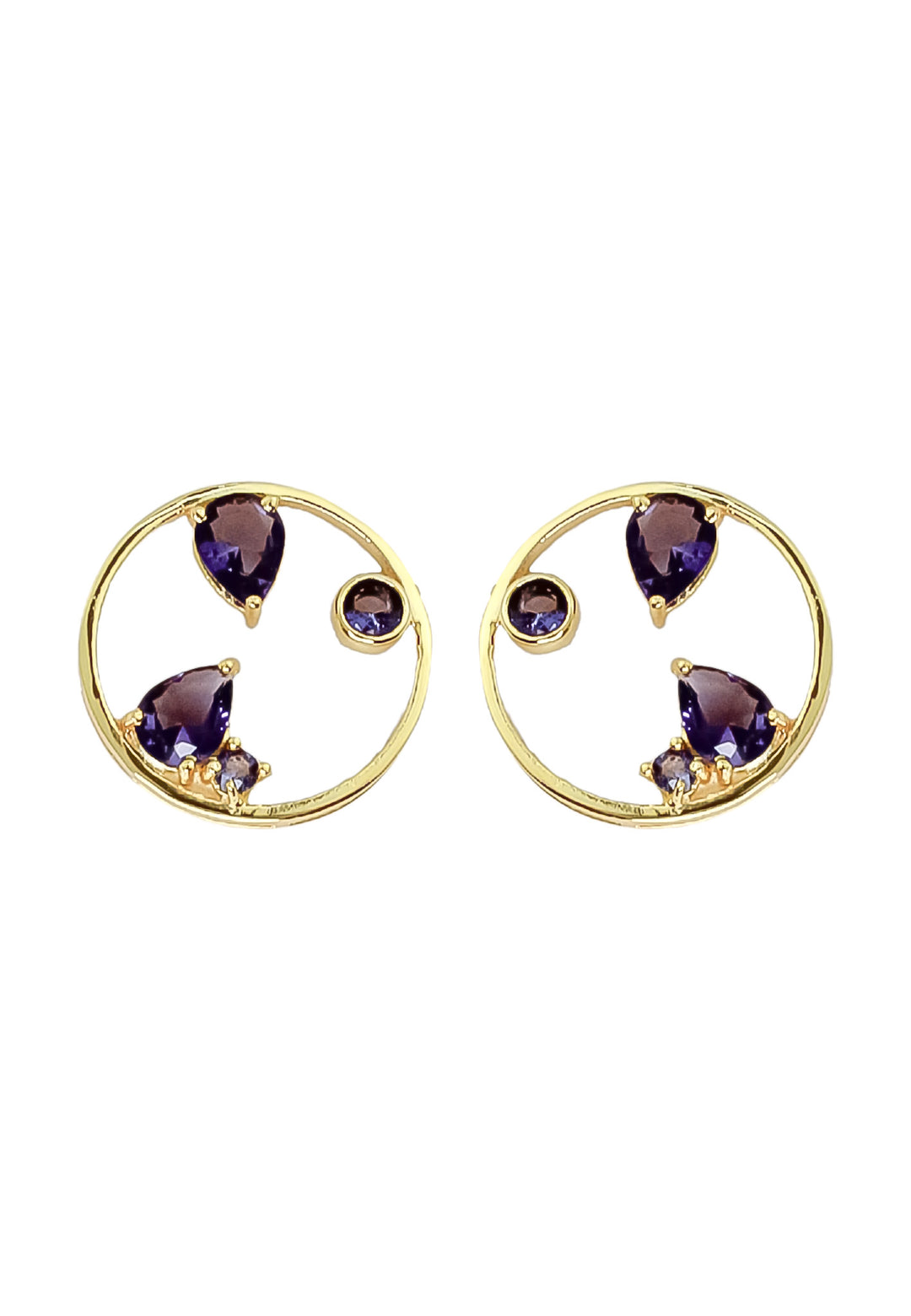 ajman earrings Bombay Sunset