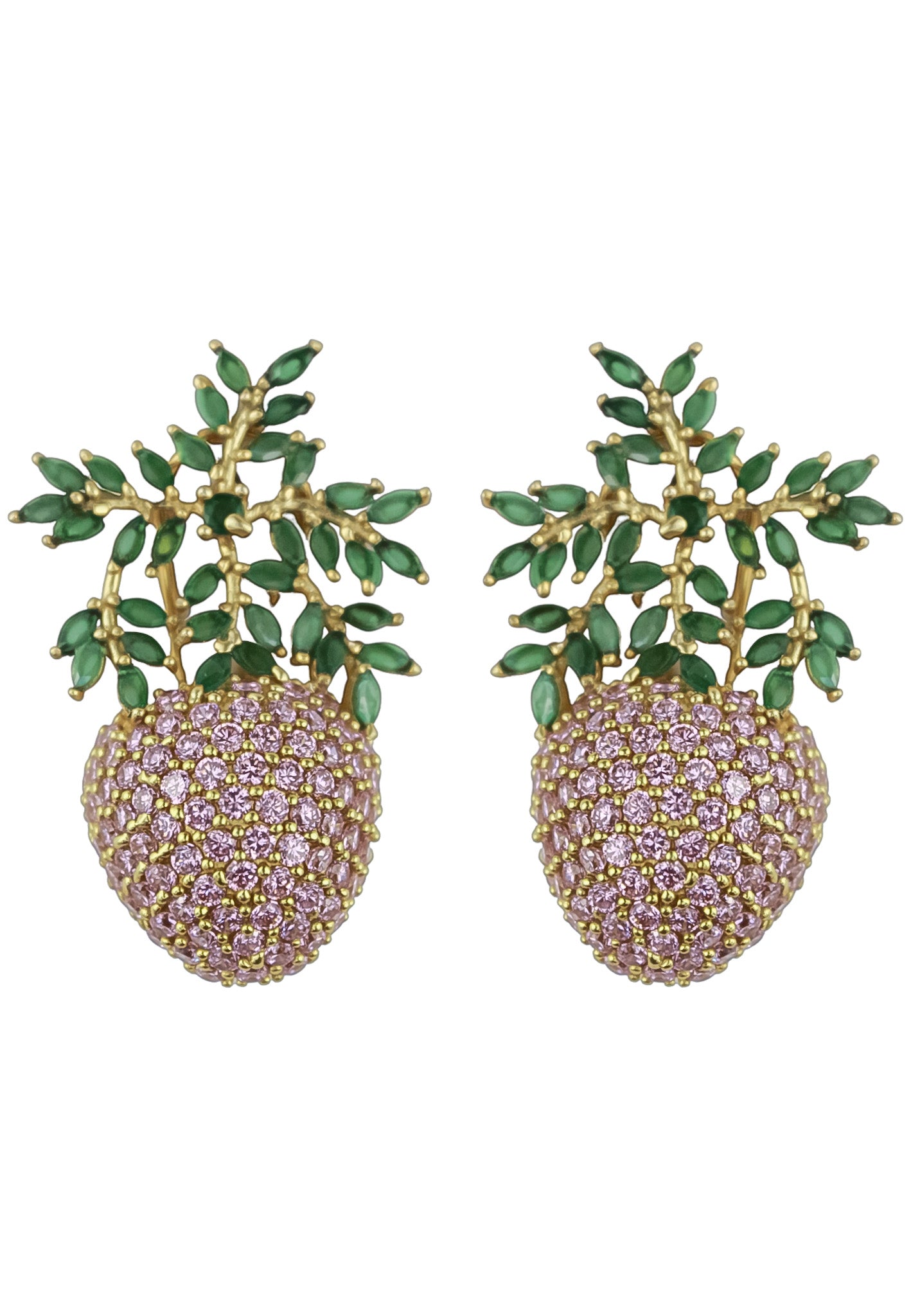 wild strawberry earrings Bombay Sunset