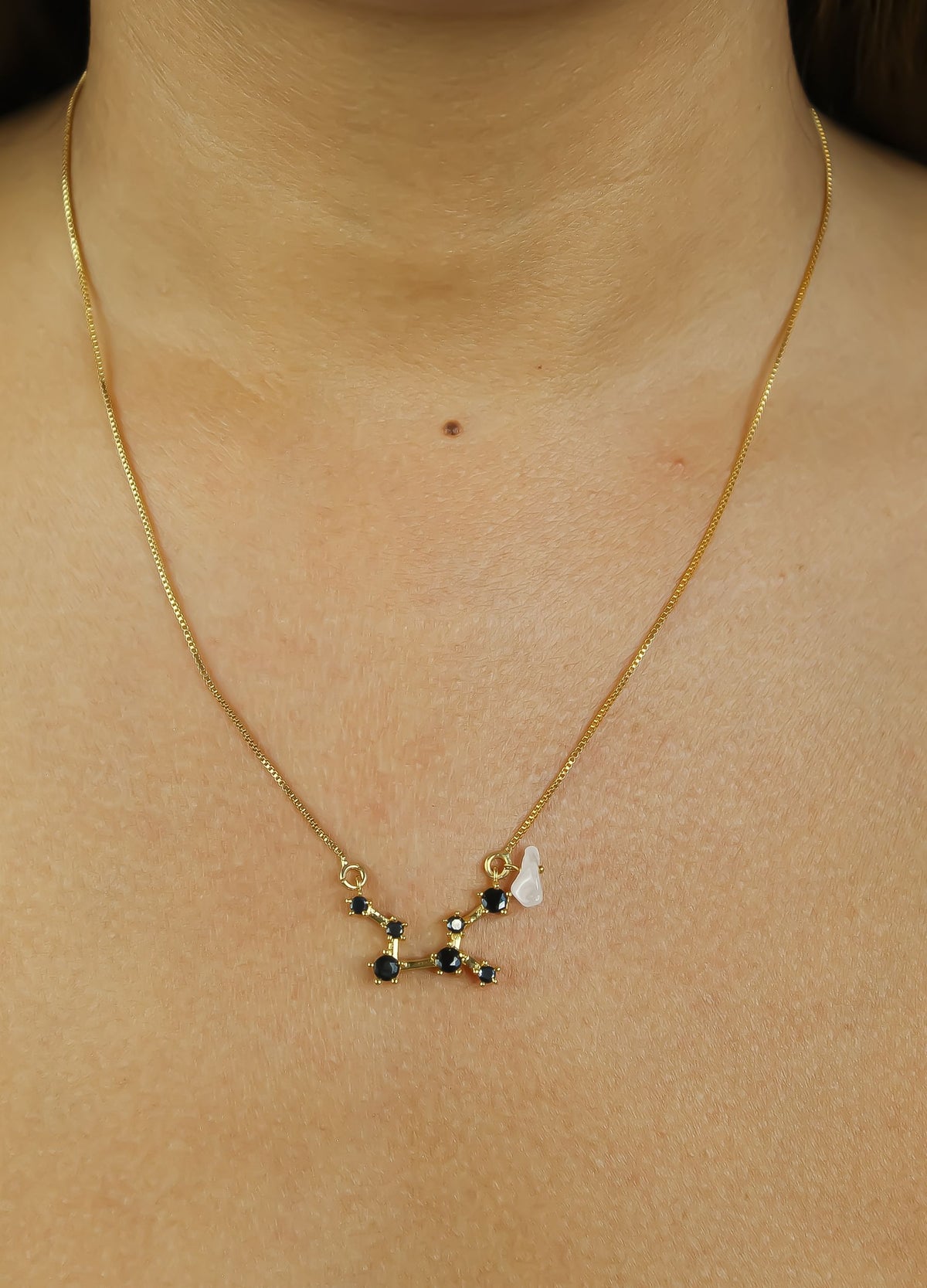 Constellation taurus zodiac necklace bombay sunset