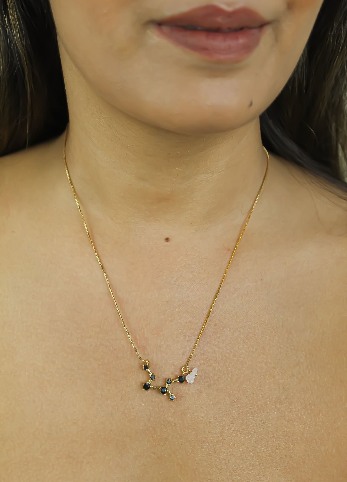Constellation taurus zodiac necklace bombay sunset