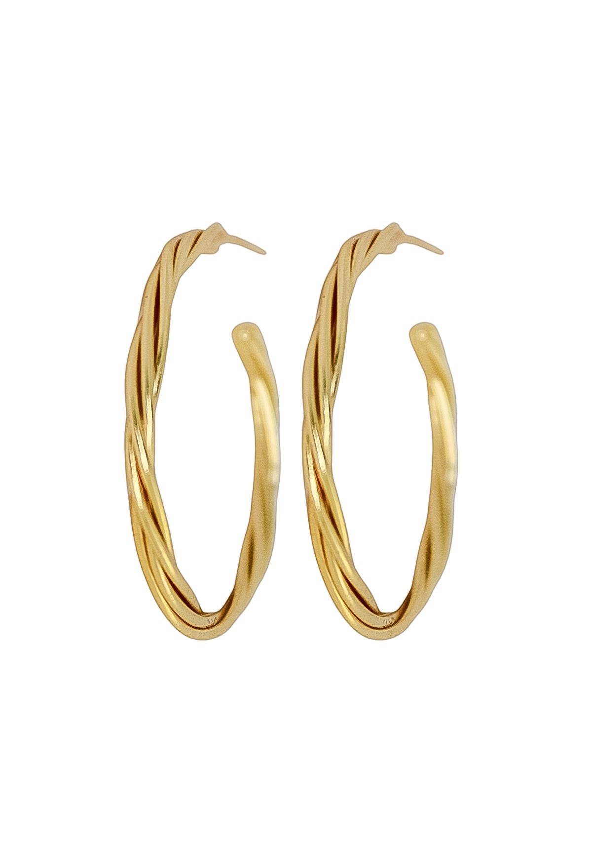 modenna twisted hoop earrings Bombay Sunset