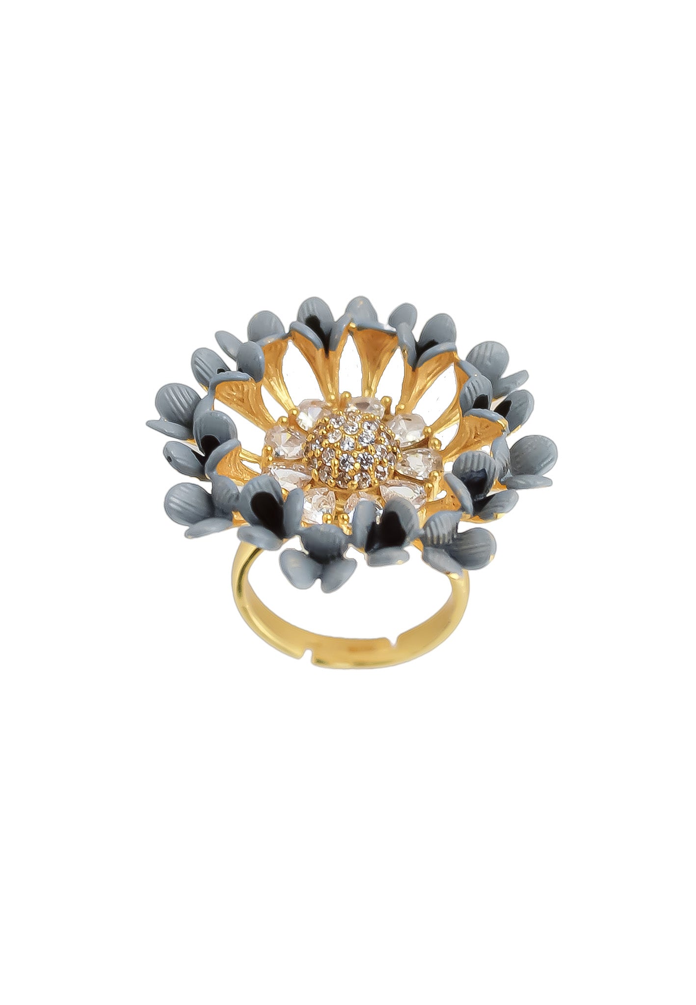 vivid daisy ring Bombay Sunset