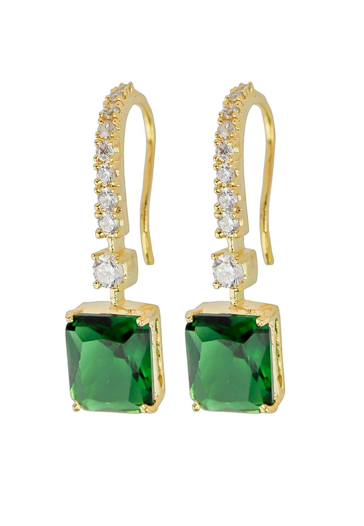 Golden benares earrings bombay sunset