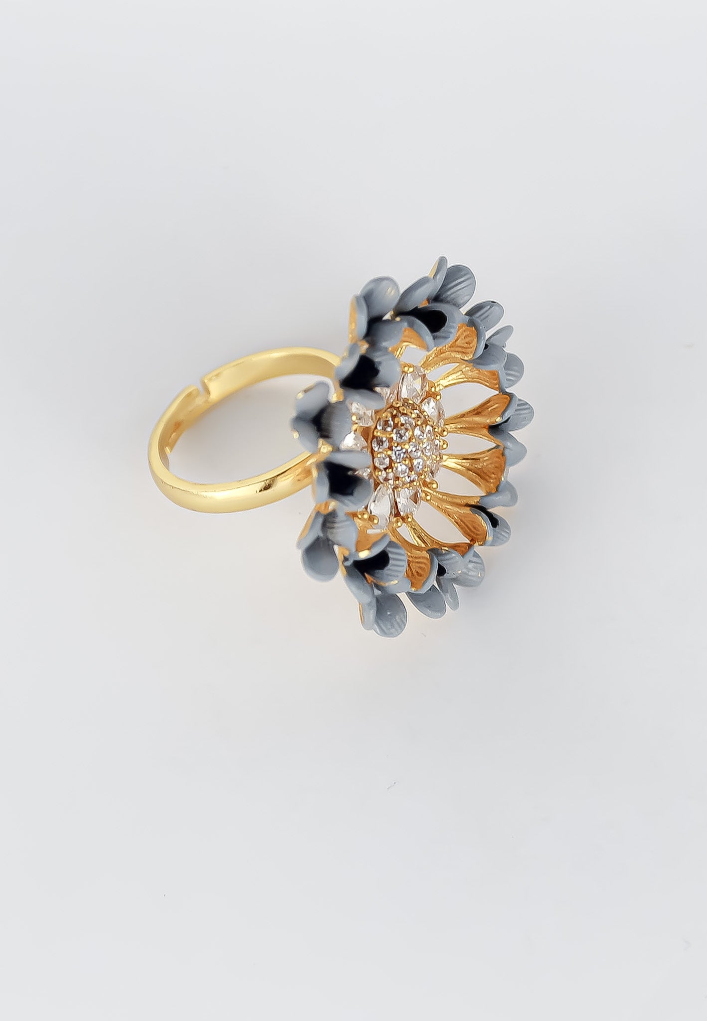 vivid daisy ring Bombay Sunset