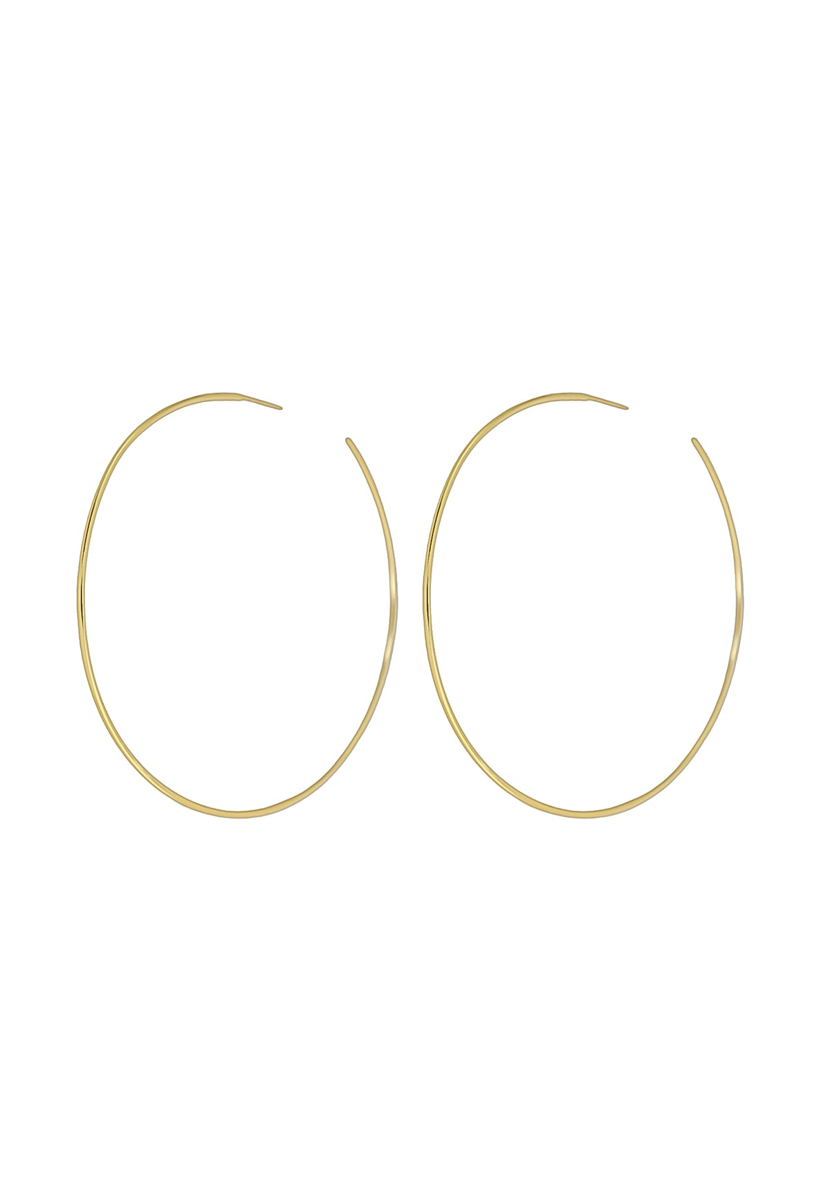 Bergamo long hoop earrings bombay sunset