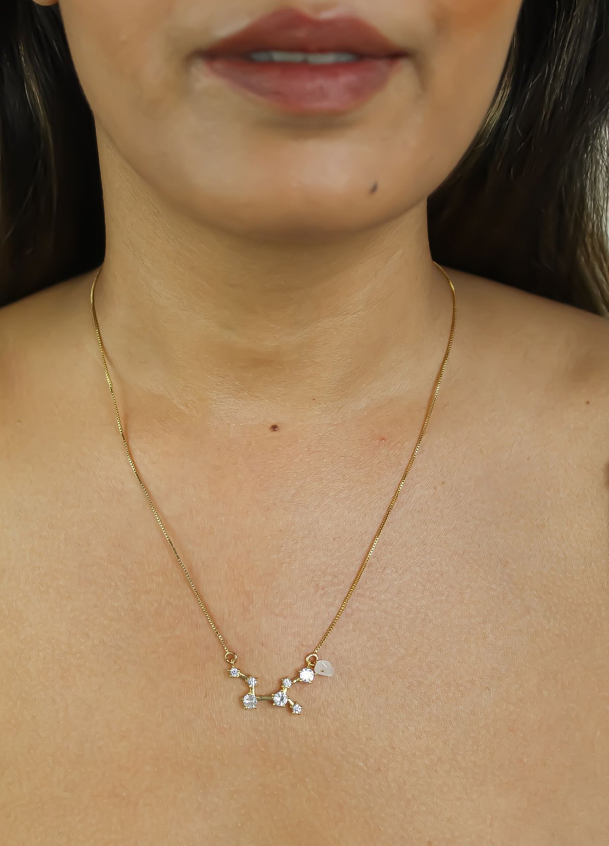 Constellation taurus zodiac necklace bombay sunset