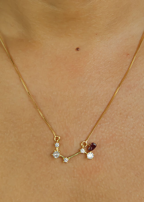 Star Aries Zodiac Necklace Bombay Sunset