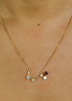 Load image into Gallery viewer, Star Aries Zodiac Necklace Bombay Sunset
