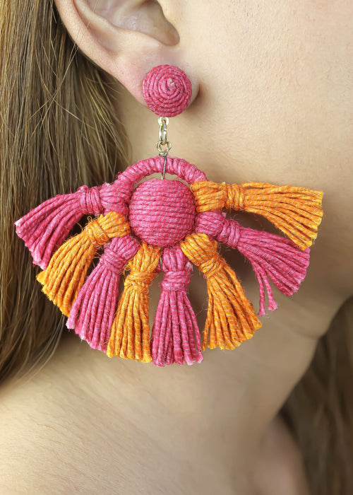 meru earrings Bombay Sunset