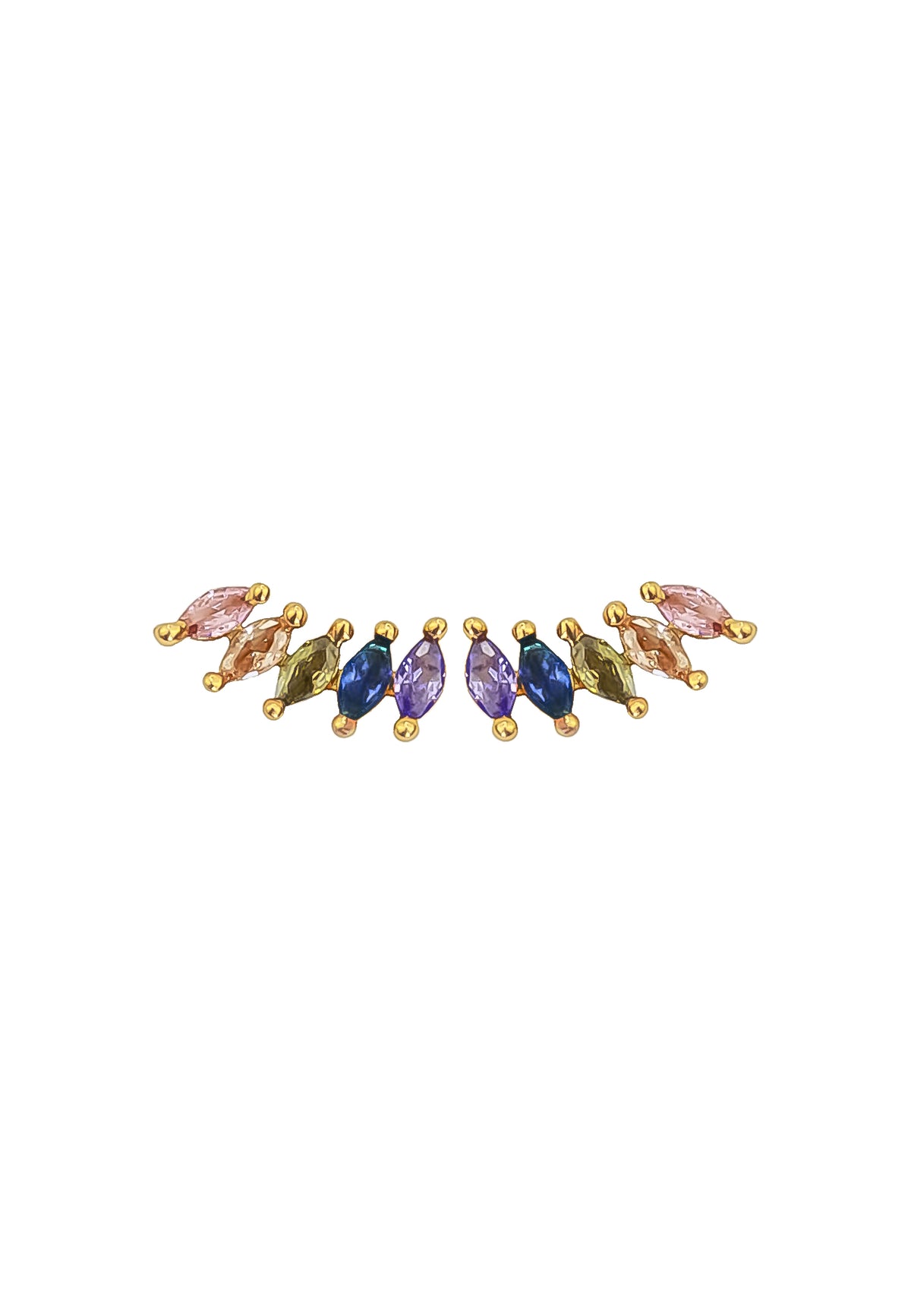 Nantes stone earrings bombay sunset