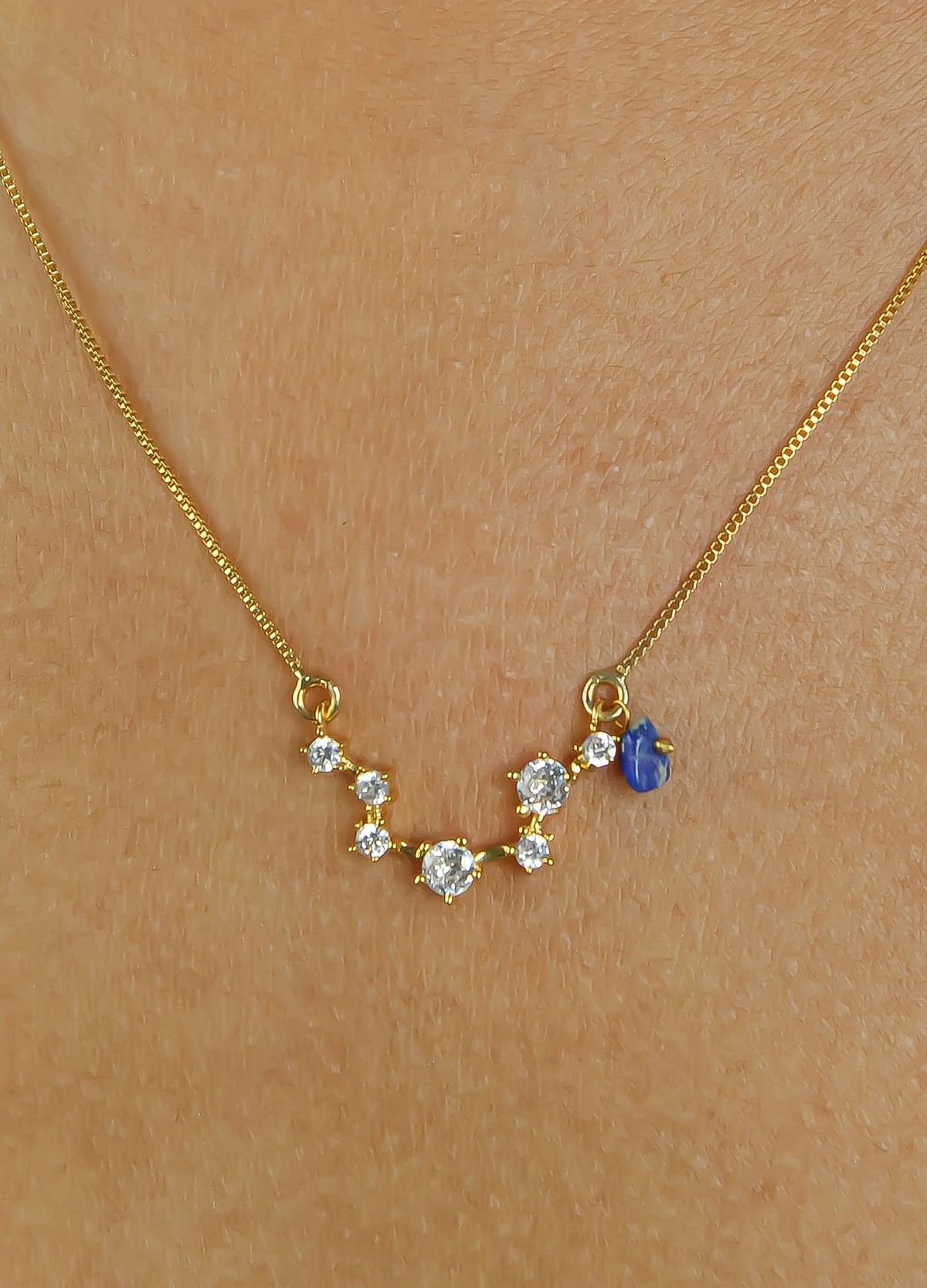 Star virgo zodiac necklace bombay sunset