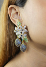 Load image into Gallery viewer, golden zeus earrings Bombay Sunset
