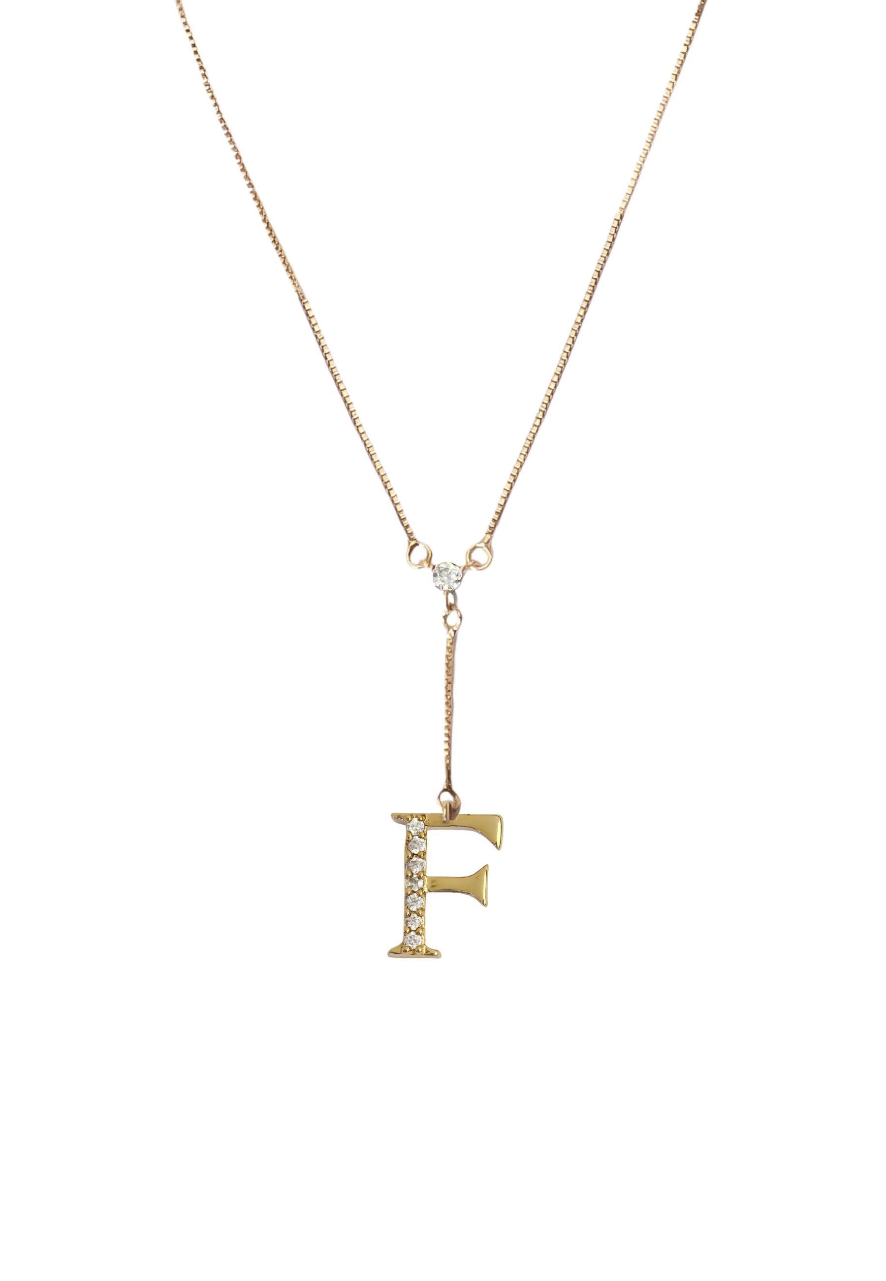 gold alphabet necklaces Bombay Sunset