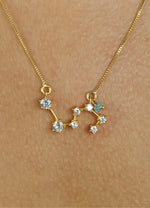 Load image into Gallery viewer, Star Leo Zodiac Necklace Bombay Sunset
