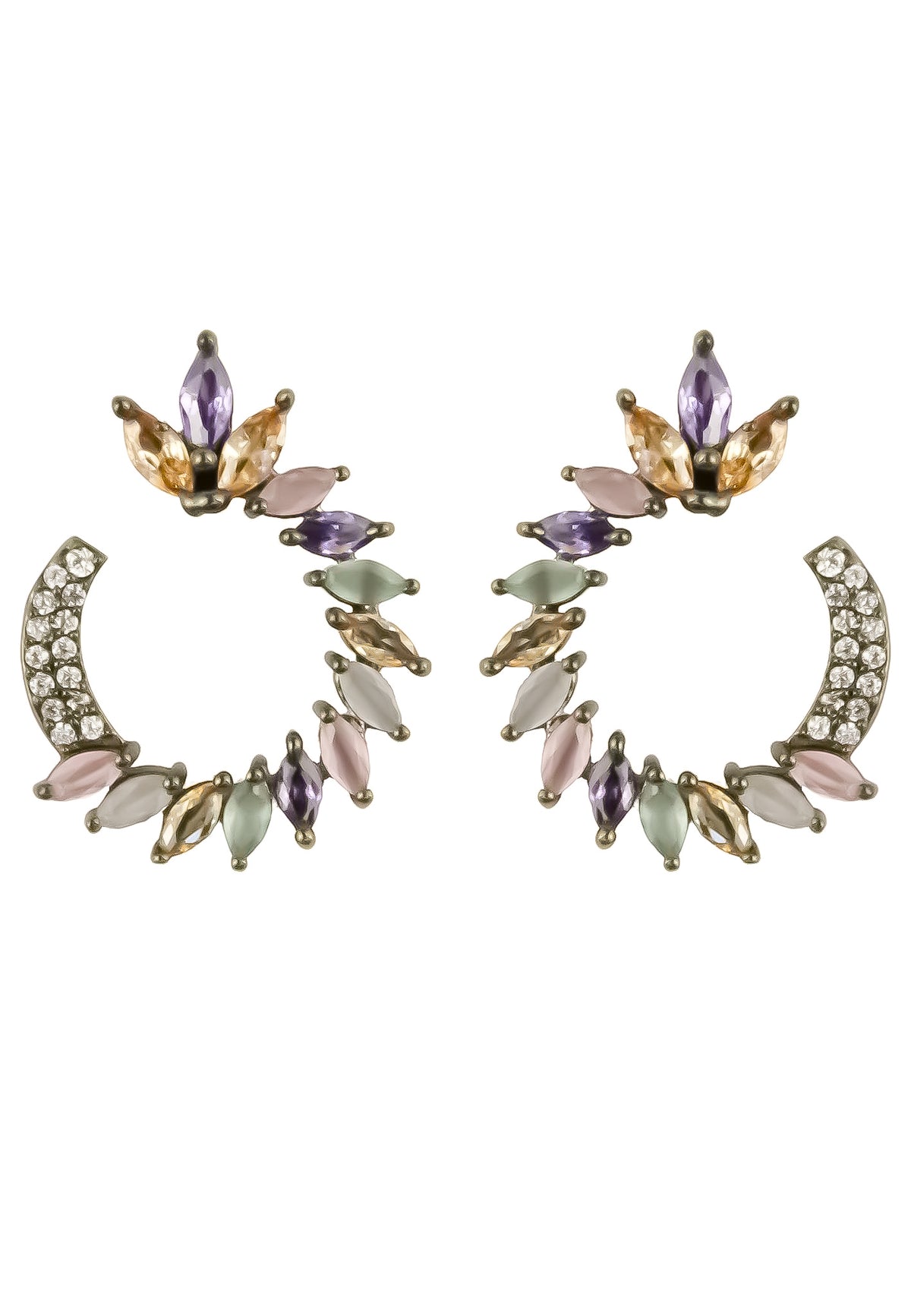 Viper earrings bombay sunset