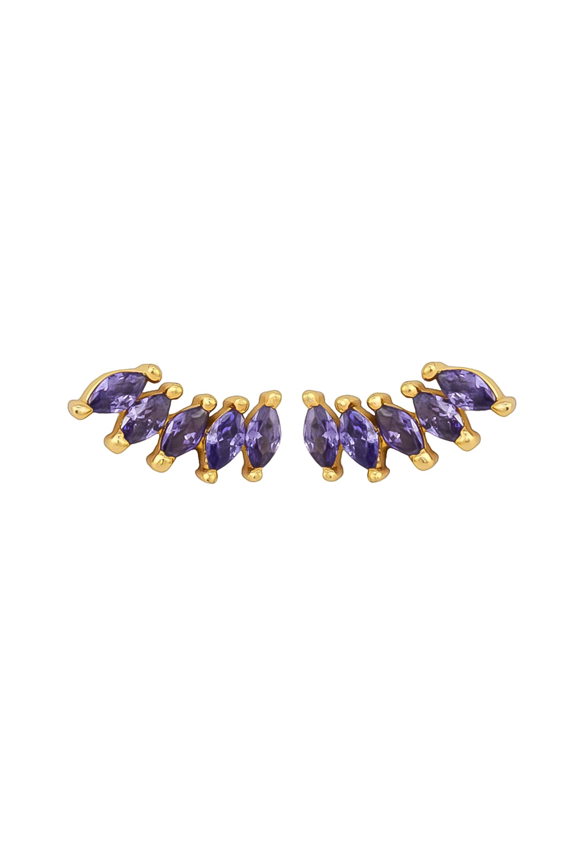 Nantes stone earrings bombay sunset